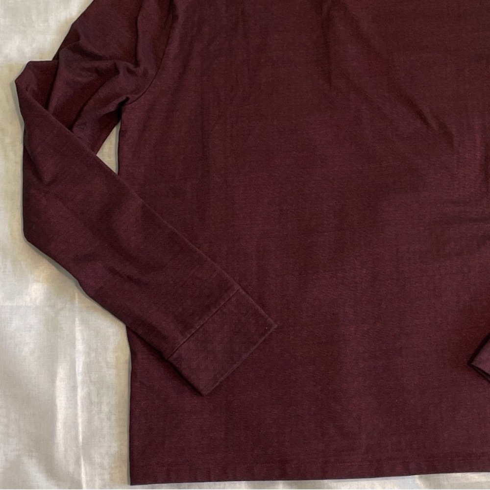 Express Men's Dark Red Patterned Button Down Polo… - image 8